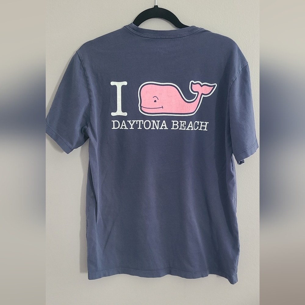 Vineyard vines I love Daytona beach whale 🐋 tee shirt blue men's M - Picture 4 of 10